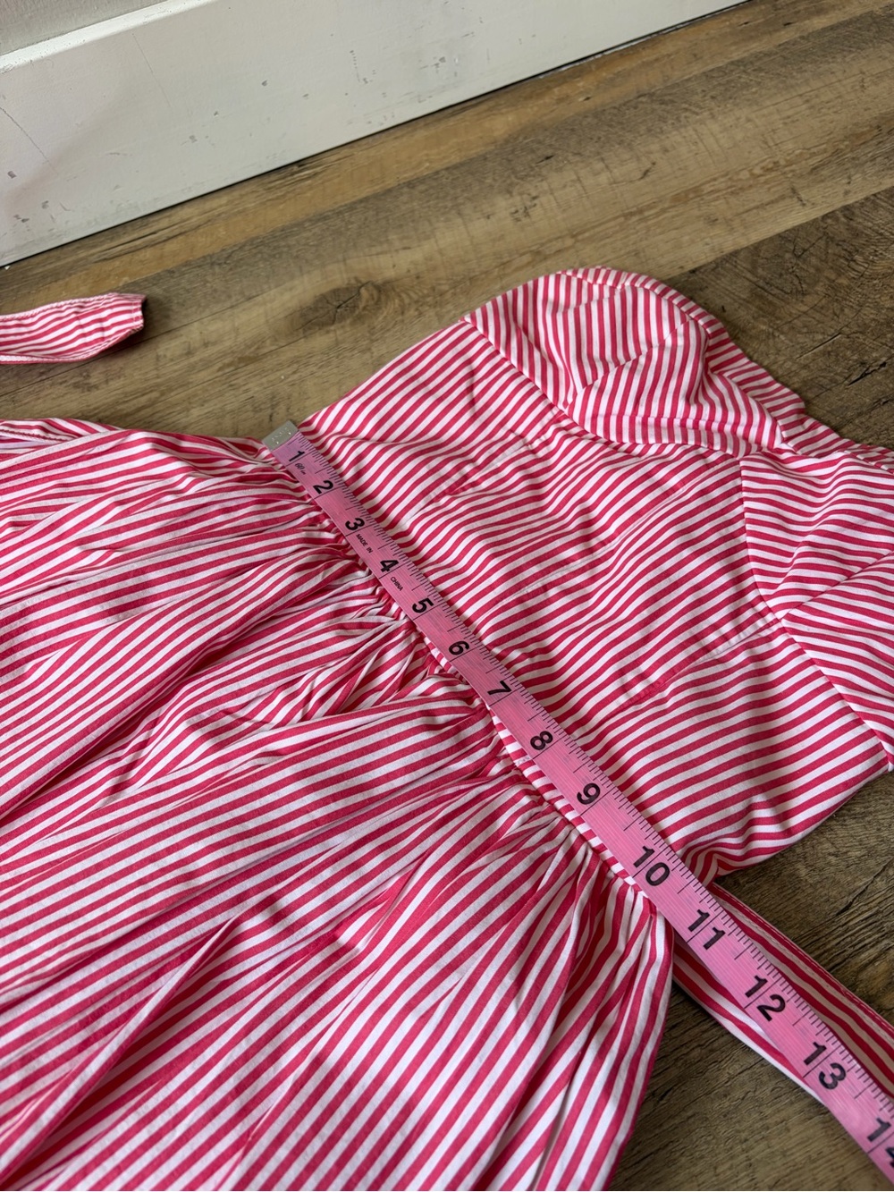 Abercrombie & Fitch Y2K Red and White Striped Strapless Whitney Dress - Picture 8 of 11